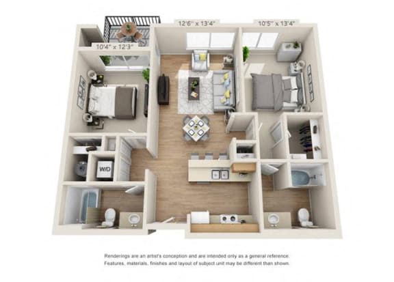 Two Bedroom Two Bedroom at 206, Hillsboro, OR
