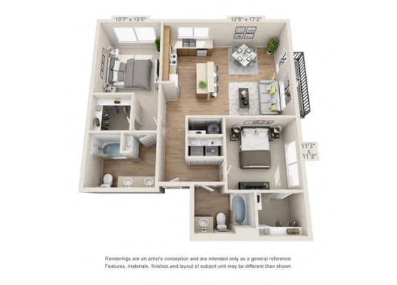 Two Bedroom Two Bedroom at 206, Oregon, 97006