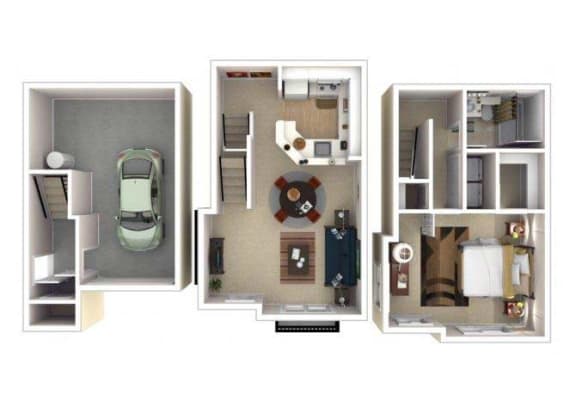 11CB1 Floor Plan at Lionsgate South, Hillsboro, Oregon