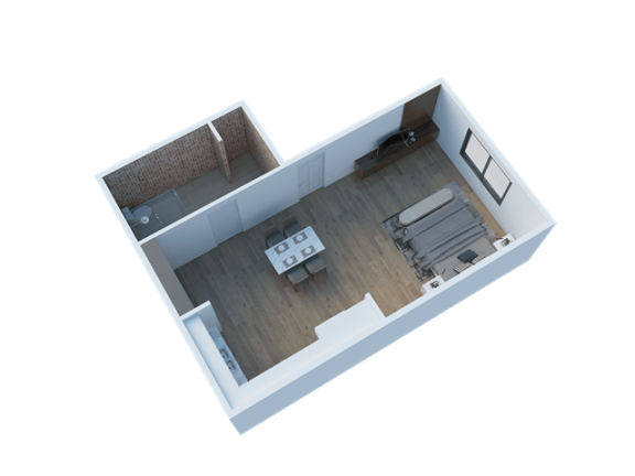 Studio Floor Plan at Larkspur West Linn, West Linn, OR