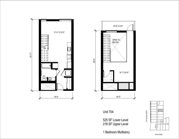 a floor plan and a front elevation of a house