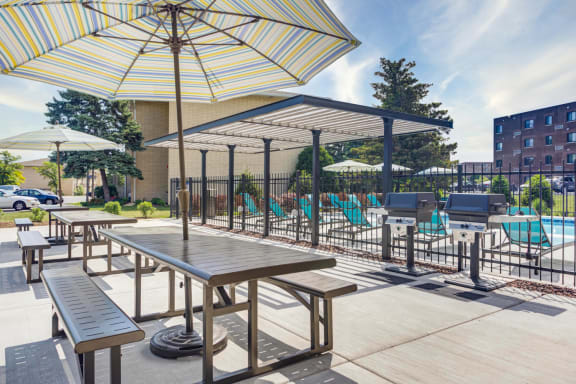 Orion Elk Grove Outdoor Tables with Grills