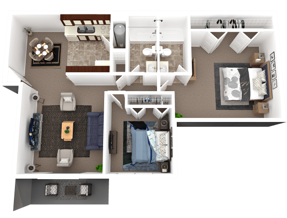 two bedroom two bathroom