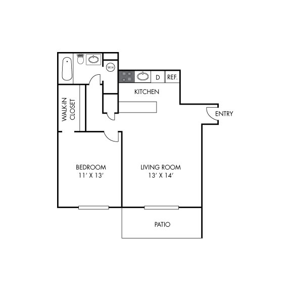 1x1 550 sq ft