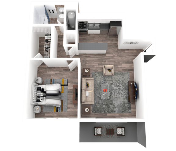 one bedroom