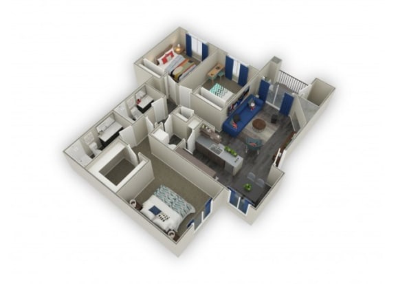 The Denali Floor Plan at Sunstone, Las Vegas