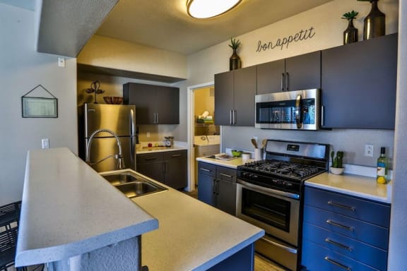 Upscale Stainless Steel Appliances at Solitude at Centennial, Las Vegas, NV