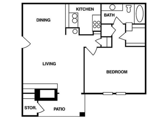 One Bedroom One Bathroom