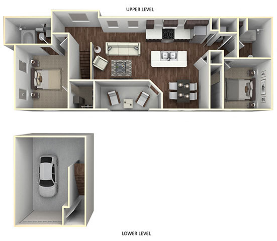 B4 townhome floorplan