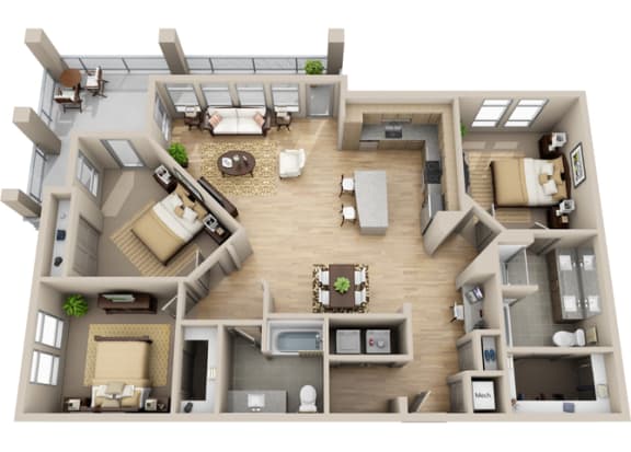 C1 floor plan.