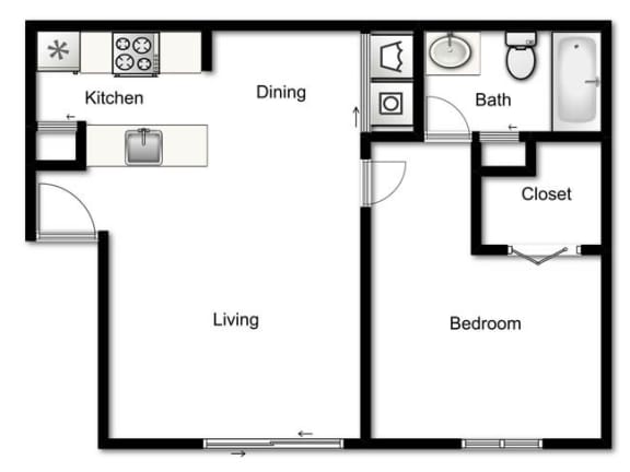 A2 Floor Plan at 5400 Vistas, Las Vegas
