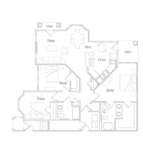 C-1 Lower Floor plan