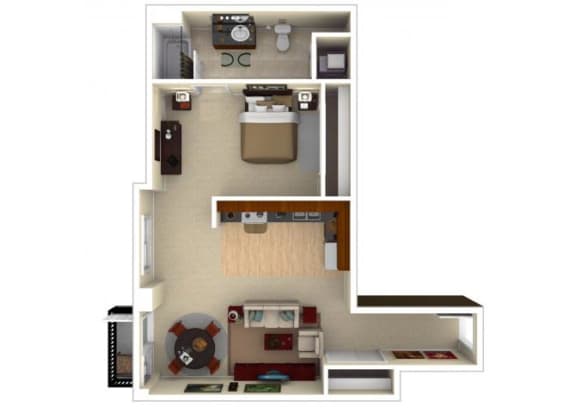 11CLI floor plan at The Wyatt, Oregon, 97209