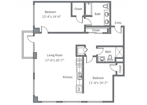 22CLA Floor plan.at The Wyatt, Oregon