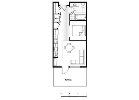 STC2 floor plan at Axis, Seattle, WA