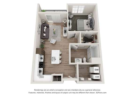 1 bedroom 1 bathroom at Velo Village Apartments, Franklin, 53132