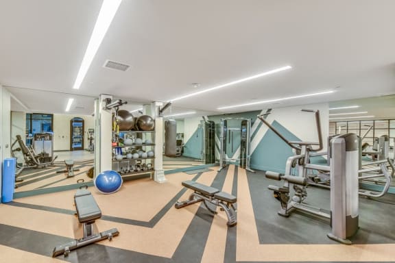 fitness center  at Sola, San Diego, CA 92130