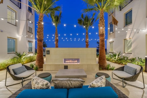 outdoor lounge at Sola, San Diego, 92130