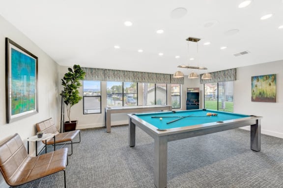 Game Room With Pool Table at Altair, Escondido, 92029