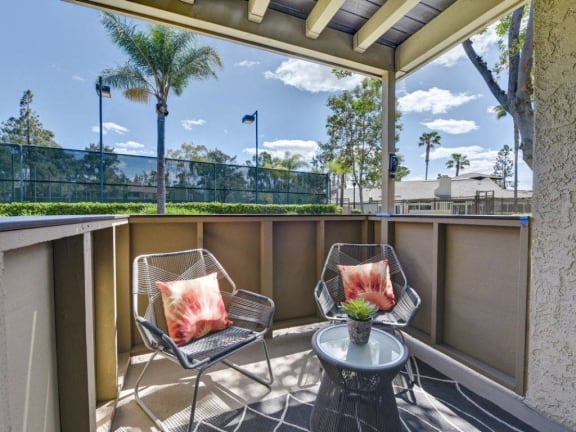 Large Private Patio and Balcony, at Park Pointe, El Cajon, CA