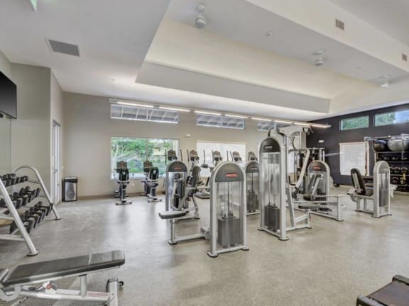 Fitness Center with Updated Equipment, at Park Pointe, 2450 Hilton Head Place, CA
