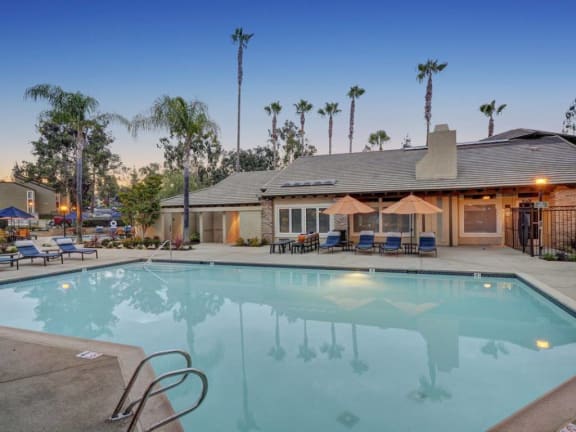 Lounging by the Pool, at Park Pointe, El Cajon, CA