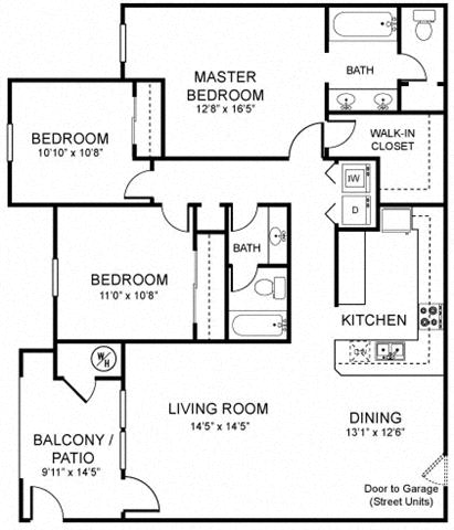 3 Bedroom 2 Bathroom at Rosina Vista in Chula Vista, CA
