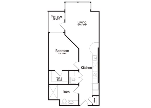 B1 Floor Plan at AV8, San Diego, CA
