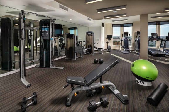 Fitness Center With Modern Equipment at AV8, San Diego, CA, 92101