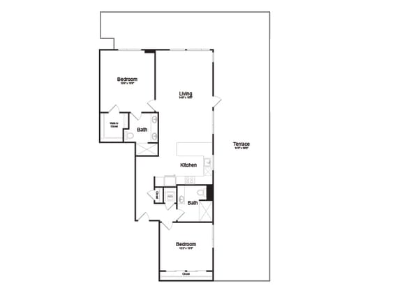 Floor Plan  PH1 Floor Plan at AV8, San Diego, 92101