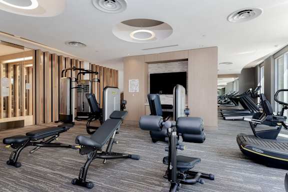 Fitness center at Vora Mission Valley, San Diego, 92120