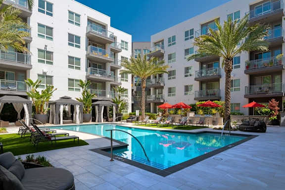 Resort Style Swimming Pool at Vora Mission Valley, San Diego
