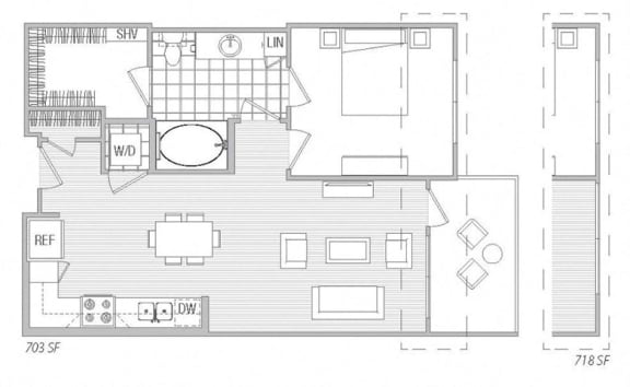 Floor Plan  D Floor Plan at Vora Mission Valley, California