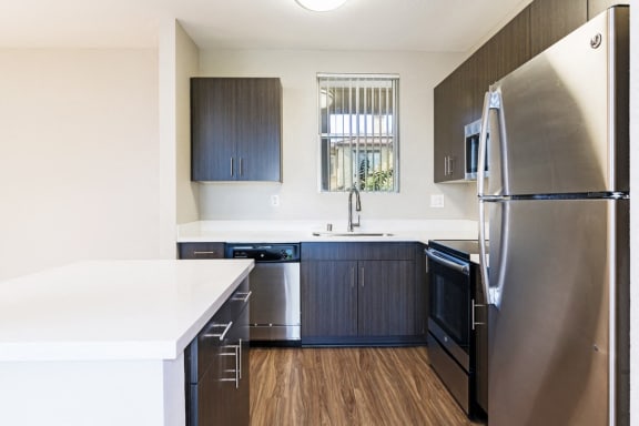 Kitchen at Legacy Apartment Homes, California