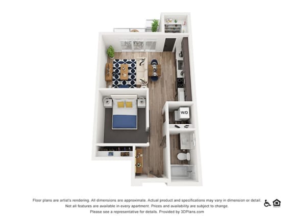 4B Floor Plan 4B Floor Plan at Harvest, Salt Lake City, 84103