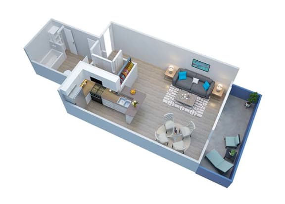 Floor Plan  A3 Floor Plan at Milano Apartments, Torrance, CA