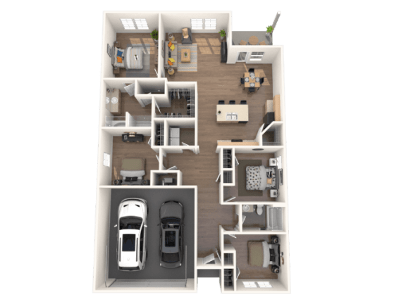 bedroom floor plan an in 2d