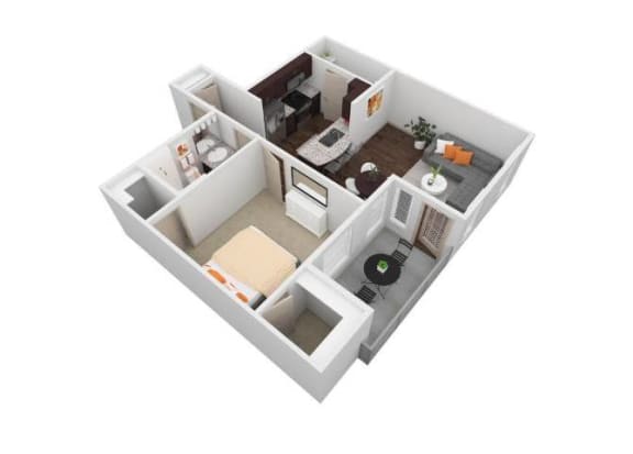VBH - 1X1A Floor Plan