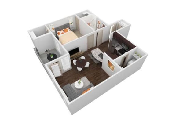 VBH - 1X1A Floor Plan