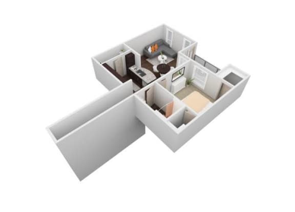 VBH - 1X1B Floorplan