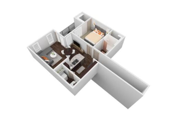 VBH - 1X1B Floorplan