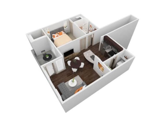 VBH - 1X1B Floorplan