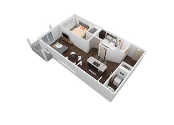 VU - 1X1D Floor Plan