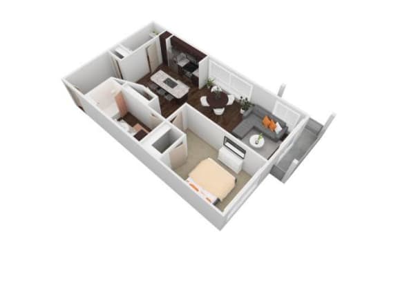 VU - 1X1D Floor Plan