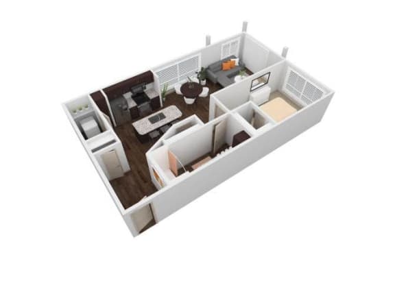 VU - 1X1D Floor Plan