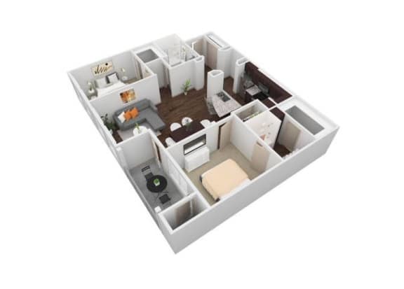 VU - 2X2B Floor Plan