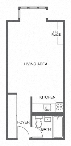 Floor Plan  a floor plan of a house with a kitchen and a bathroom