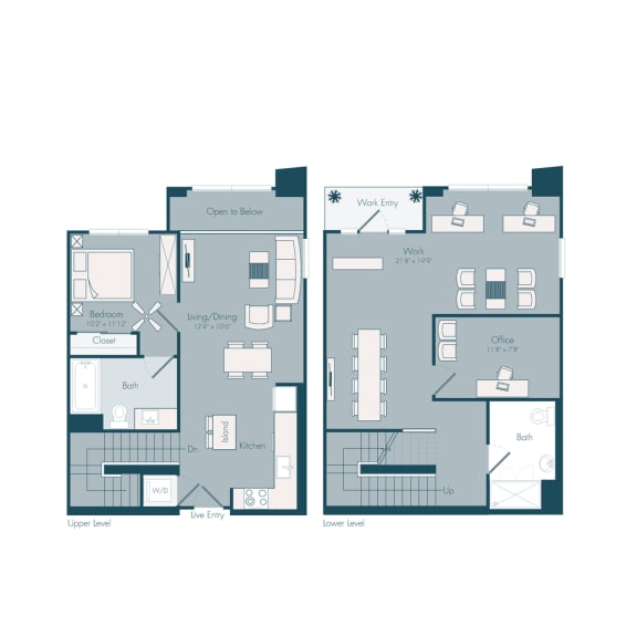 Bedroom floor plans at the central apartments near downtown minneapolis mn at Array La Mesa, California, 91942