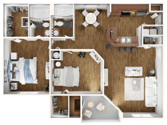 biological species floor plan at the calhoun greenway apartments in minneapolis, mn at View at Lake Lynn, North Carolina, 27613