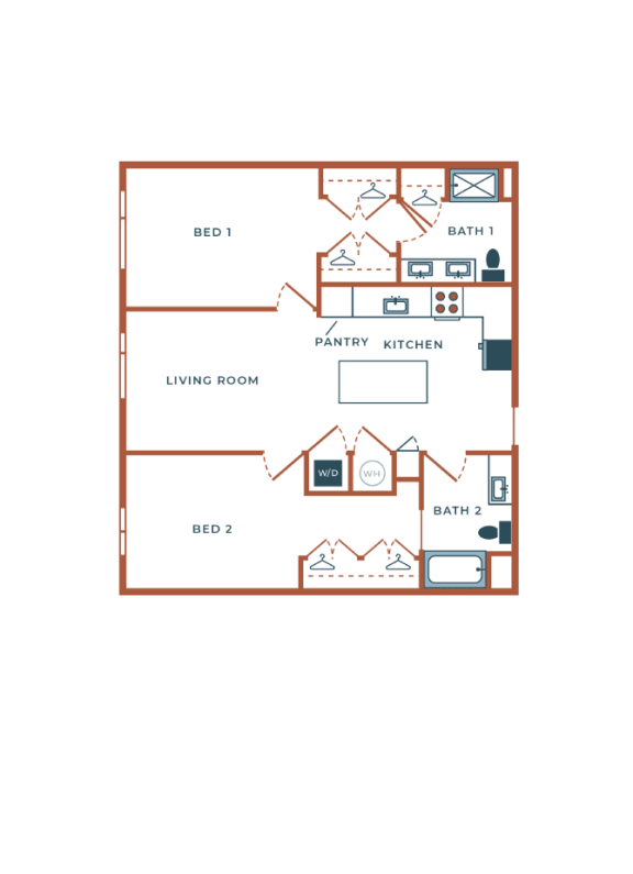Floor Plan  the unit plan of the residence